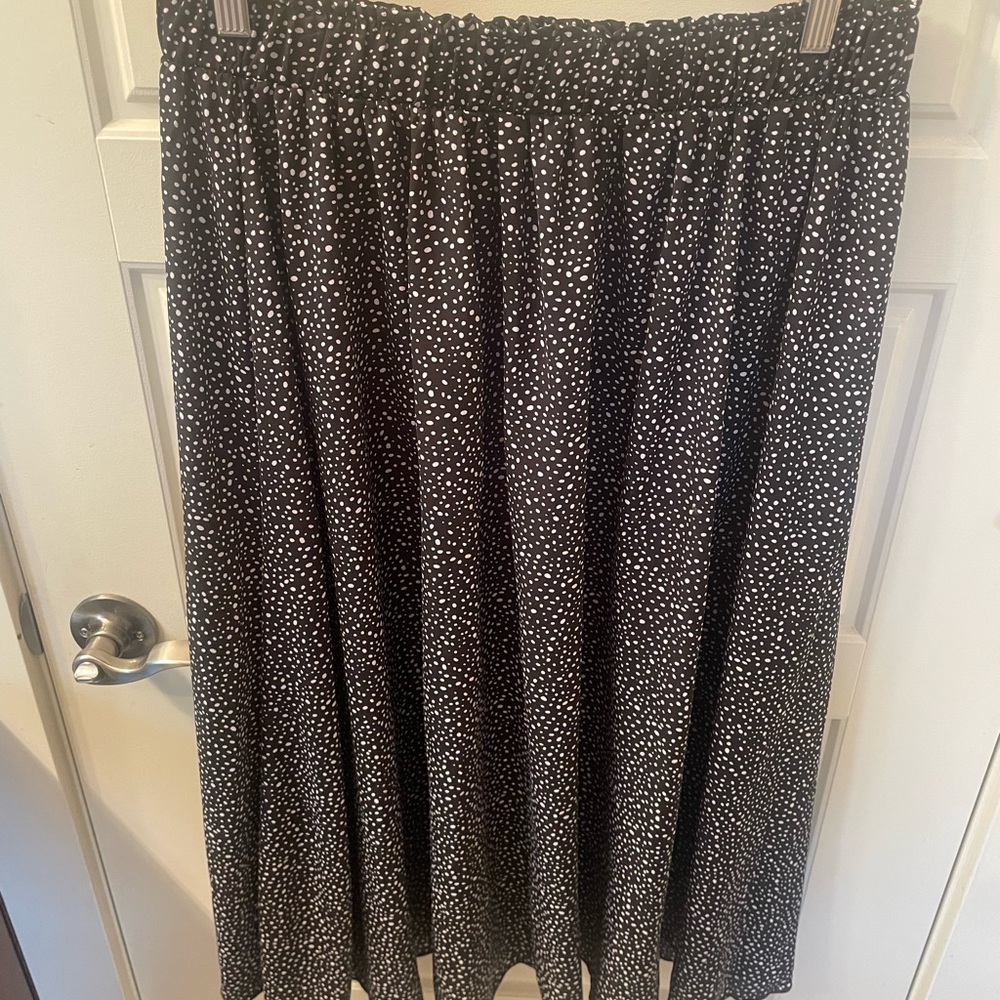 Black and White Polka Dot Women's Skirt